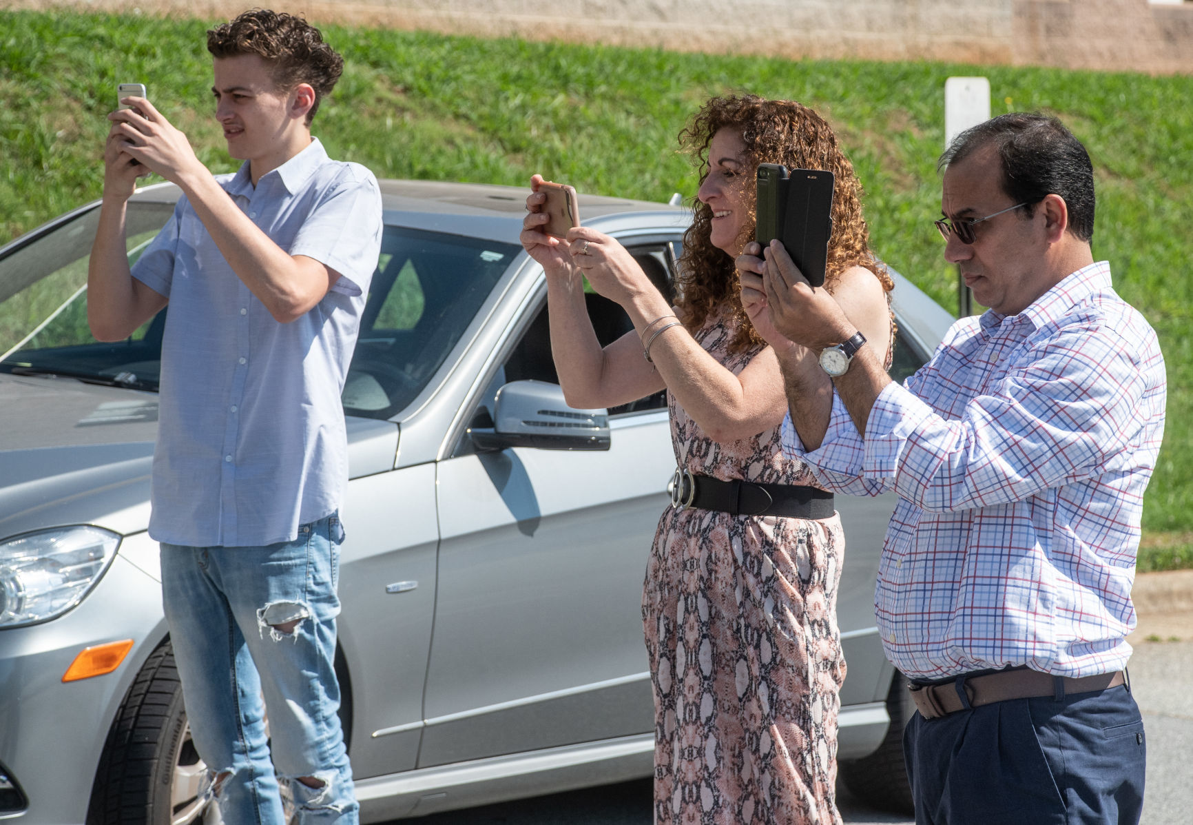 Northwest Guilford High School's drive-thru graduation